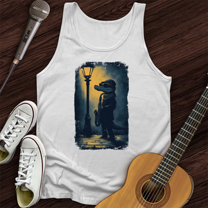Crocodile Saxophone Unisex Tank Top