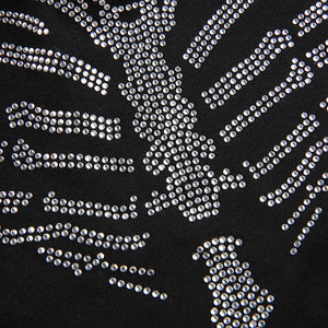 Bones Rhinestone Bardot Top