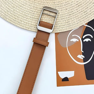 Faux Leather Classic Belt