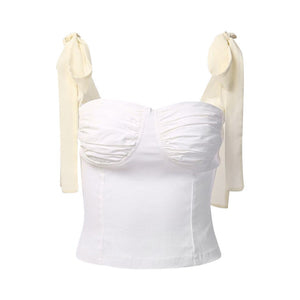 Morning In Paris Bow Tie Top