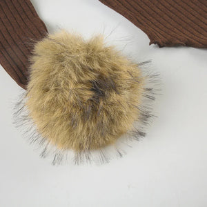 Off Shoulder Faux Fur Top