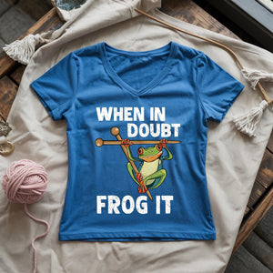 Frog It Lady V-neck