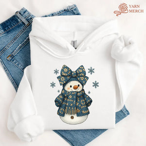Snowman Crocheter Hoodie