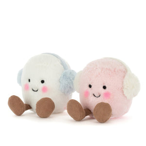 Pink and White Marshmallows Plush Toy