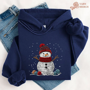 Yarn Snowman Hoodie