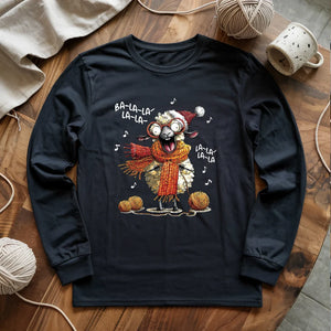 Fa-la-la Knitting Sheep Long Sleeve T-shirt