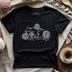 Cat and Yarn T-shirt