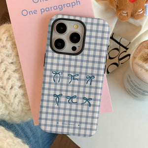 Gingham Bows iPhone Case