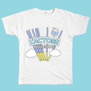 Lactose Intolerance Tee, Size L