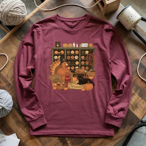 Knitting Turkey Long Sleeve T-shirt