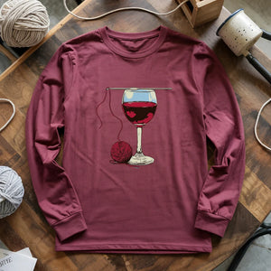 Wine And Yarn Long Sleeve T-shirt