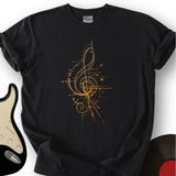 Abstract Treble Clef T-Shirt