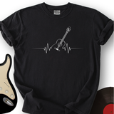 Acoustic Guitar Heart Beat T-Shirt