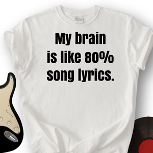 Brain of Lyrics T-Shirt