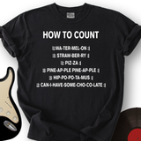 How To Count T-Shirt