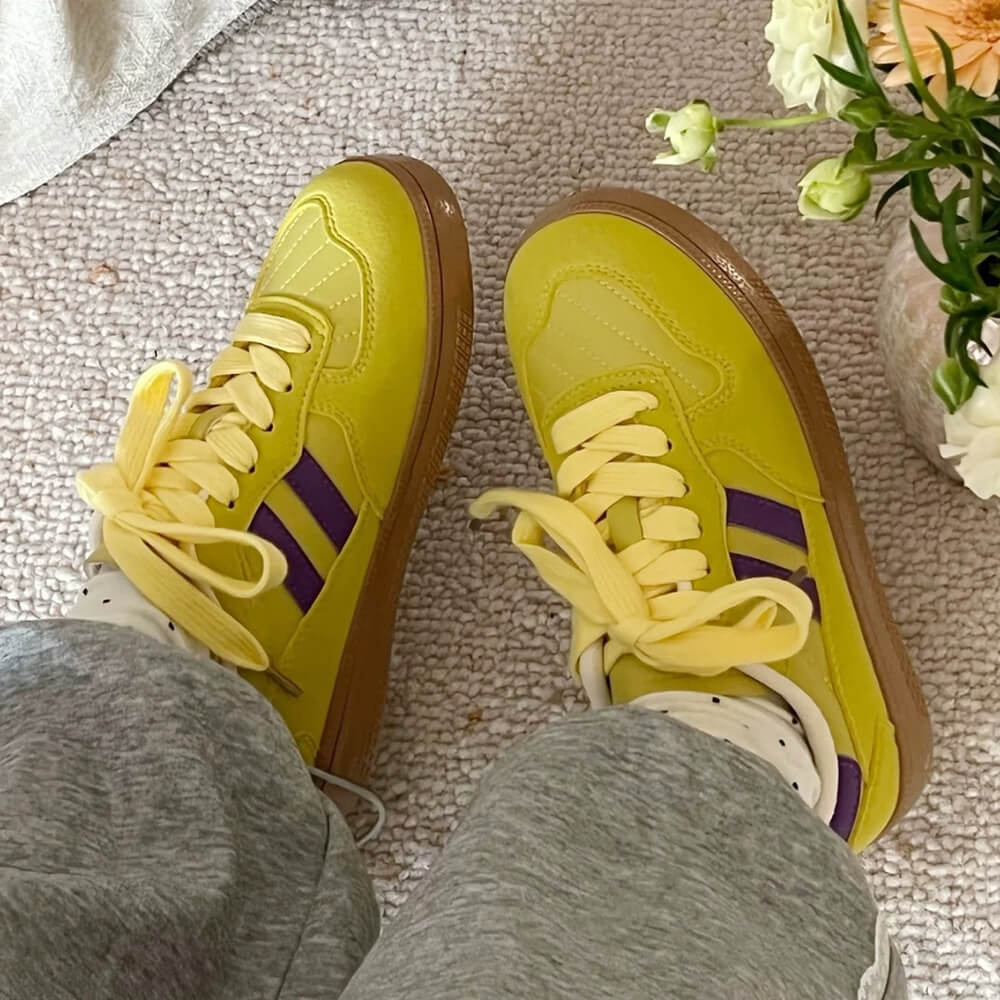 Saturday School Sneakers in Yellow