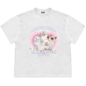 Miss You Cat Attack T-Shirt