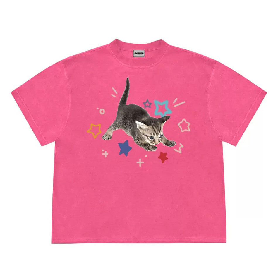 Kitten and Stars T-Shirt