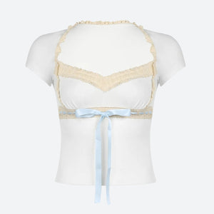 Coquette Lace Trim Top