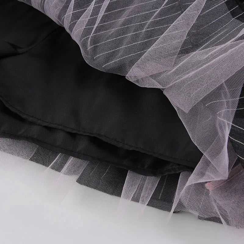 Coquette Striped Mini Skirt