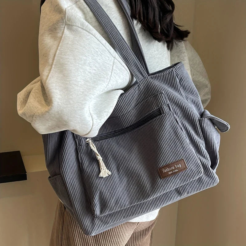 Corduroy Tote Bag
