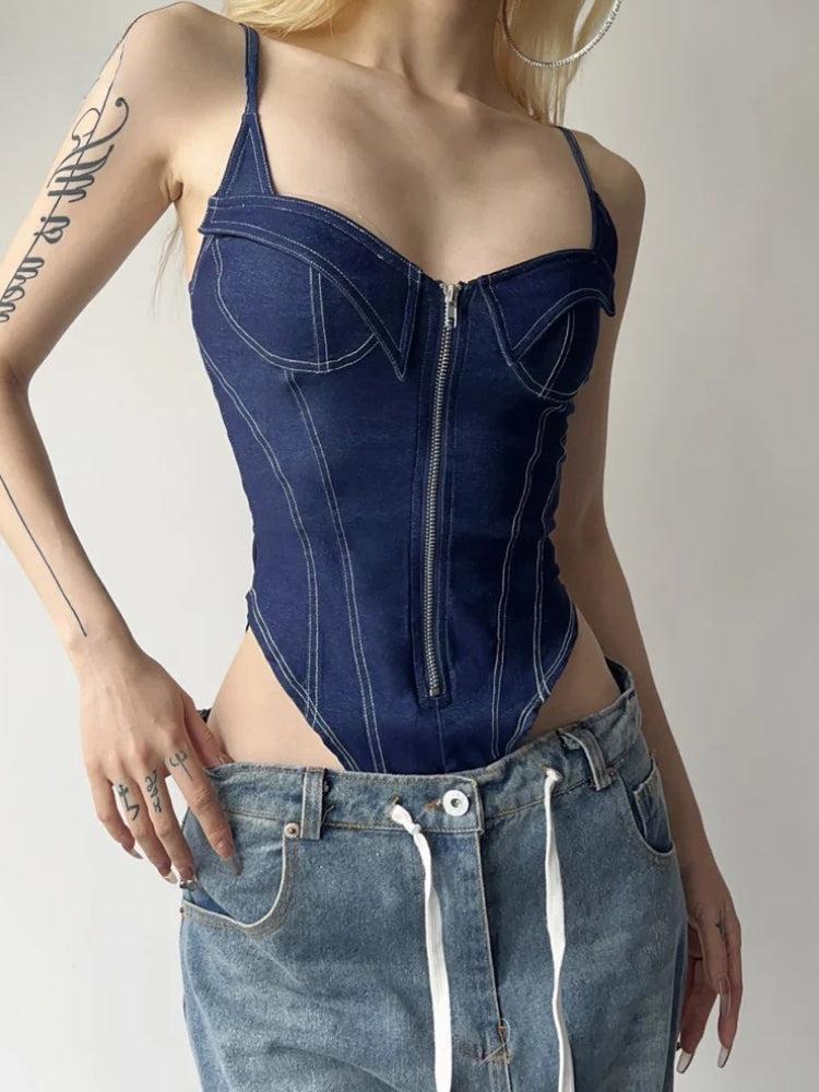 Denim Bodysuit