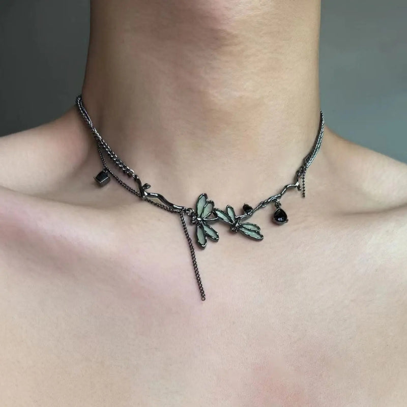 Fairycore Dragonfly Necklace