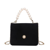 French Girl Pearl Chain Bag