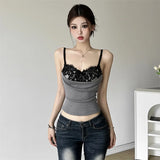Lace Bra Layered Top