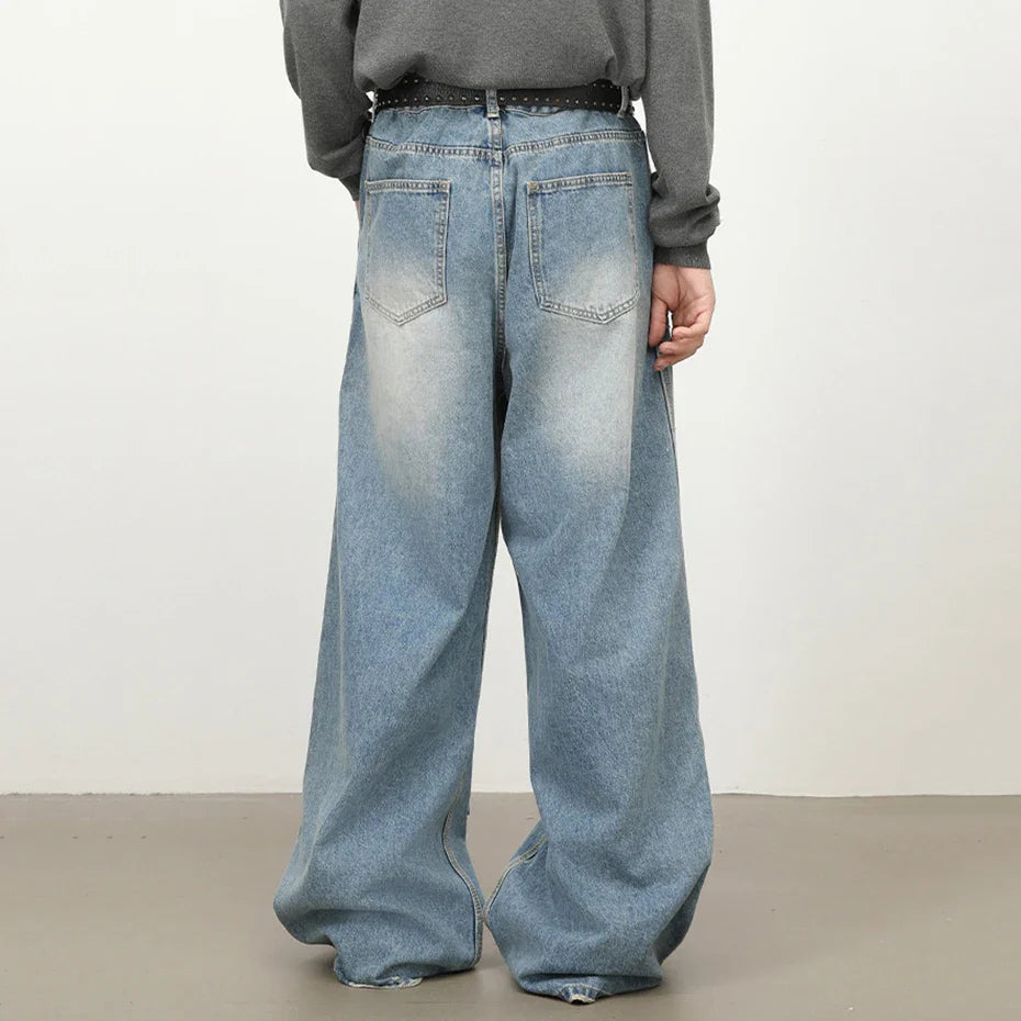 Patchwork Wide Jeans