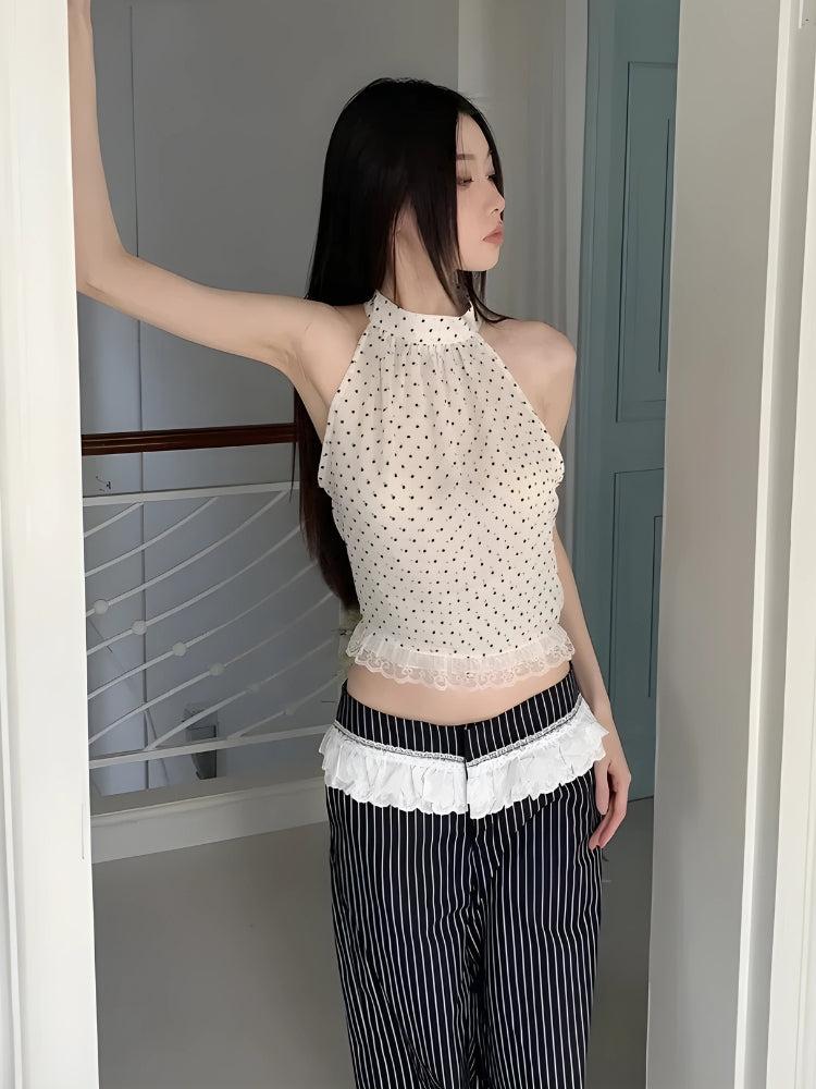 Polka Dot Halter Top