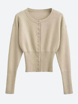 Ribbed Slim Fit Cardigan