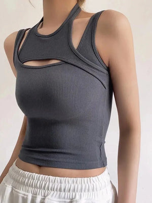 Sporty Asymmetric Tank Top