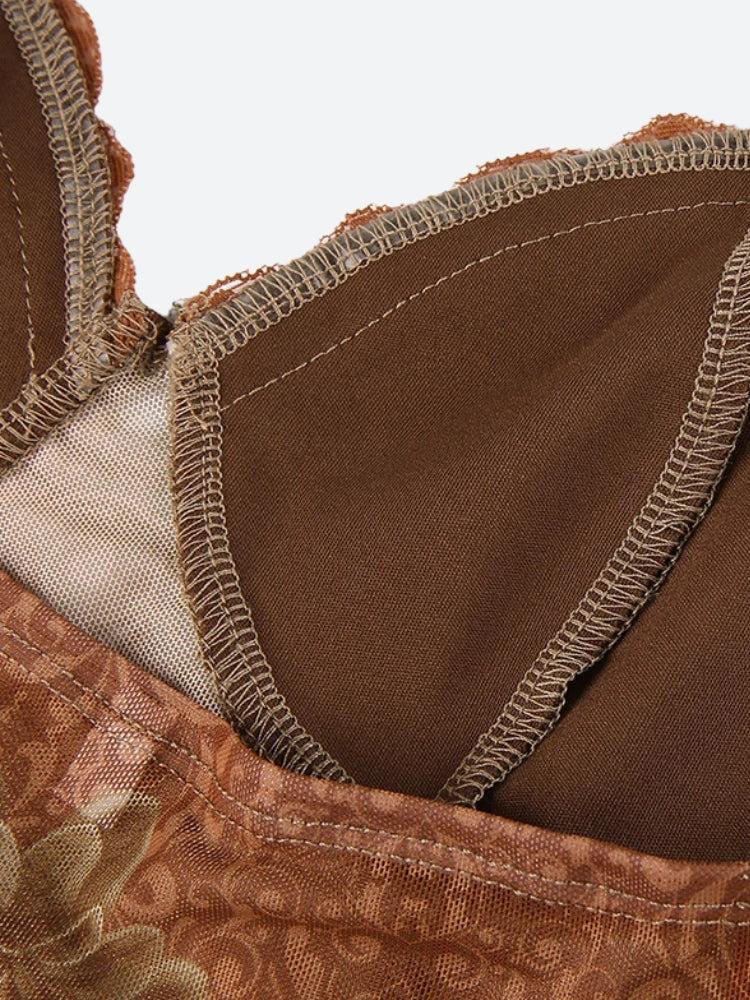 Vintage Floral Crop Top