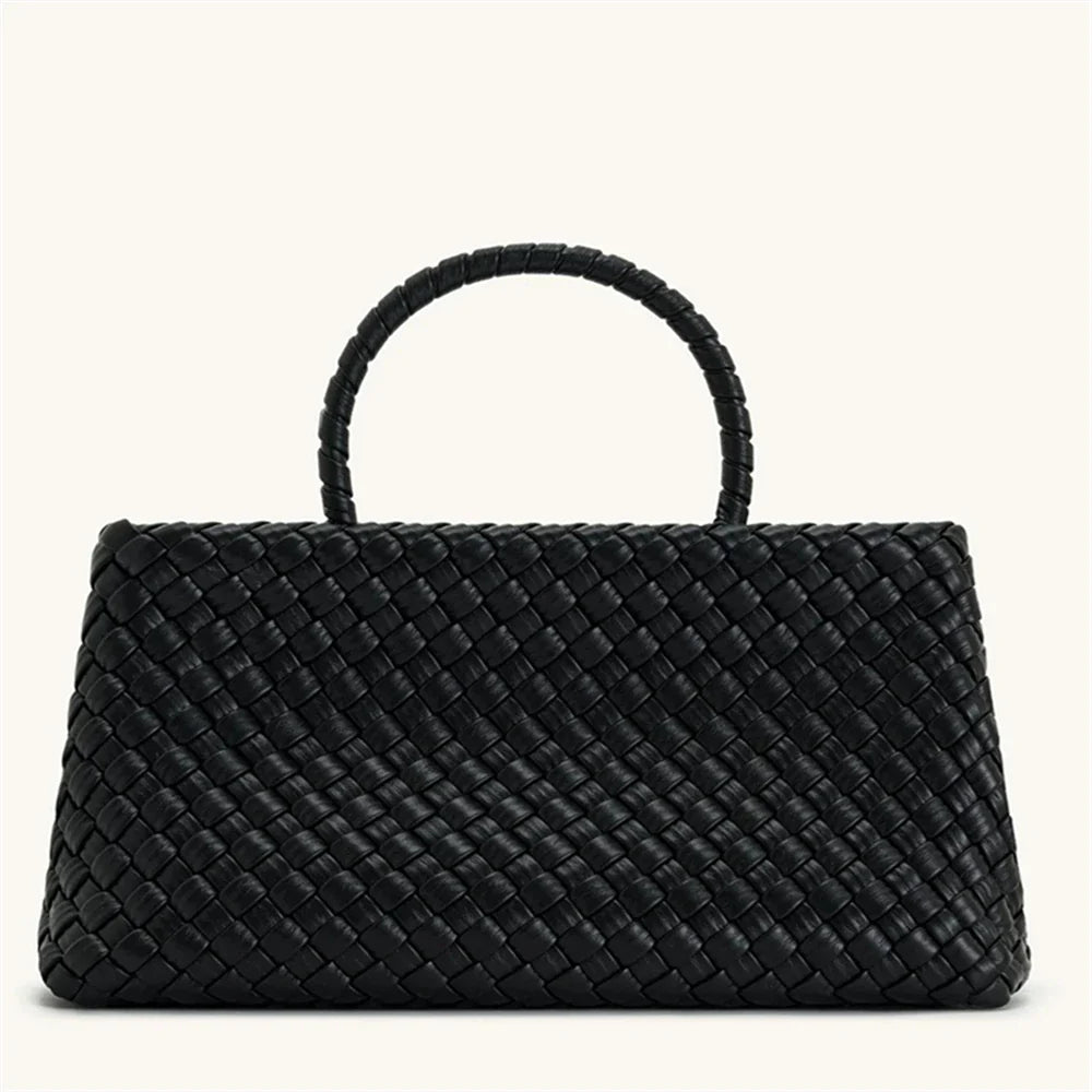 Woven Top Handle Bag