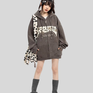 Y2K Oversized Graphic Hoodie