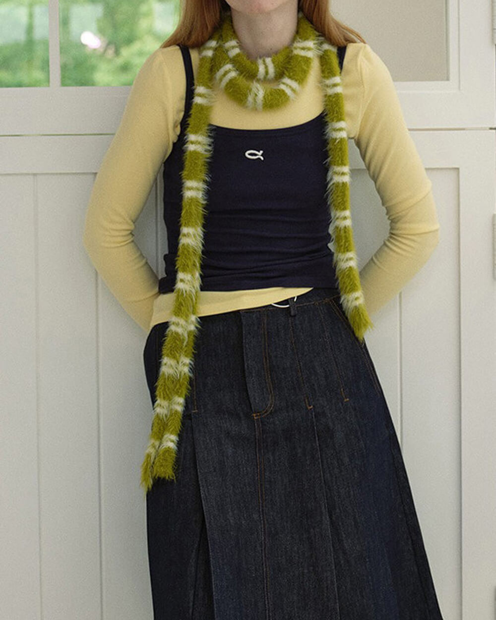 Teen Craft Striped Skinny Scarf