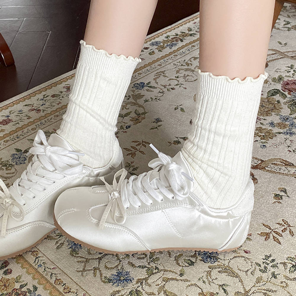Balletcore Aesthetic Bow Sneakers