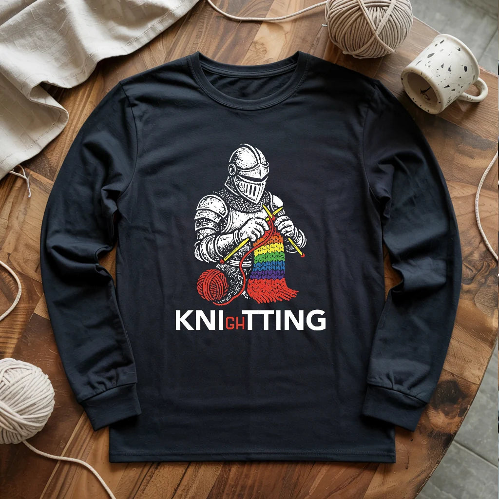 Knight Knitting Long Sleeve T-shirt