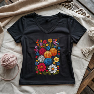 Yarn Bloom Lady V-neck
