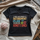 Retirement Plan Lady V-neck