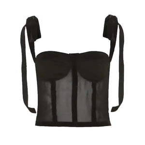French Girl Bow Corset Top