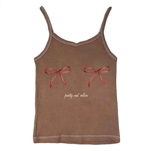 Y2K Bows Skinny Tank Top