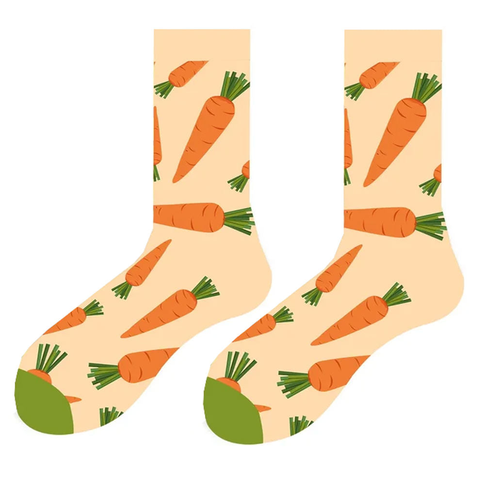 Carrots Print Socks