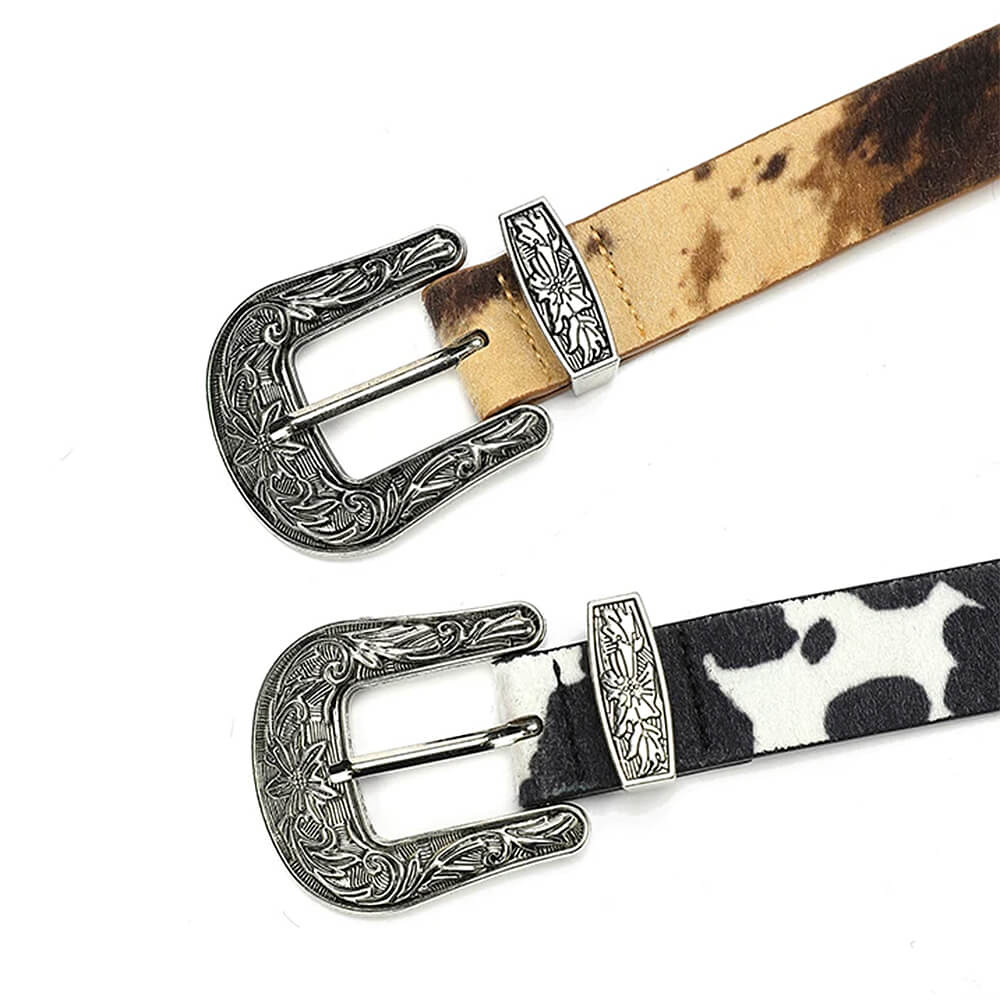 Wild West Cow Print Belt