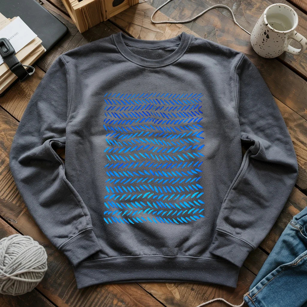 Watercolor knitting pattern Sweatshirt