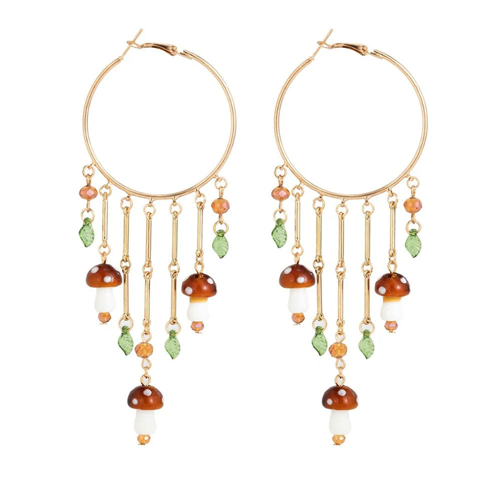 Fairycore Mushroom Earrings