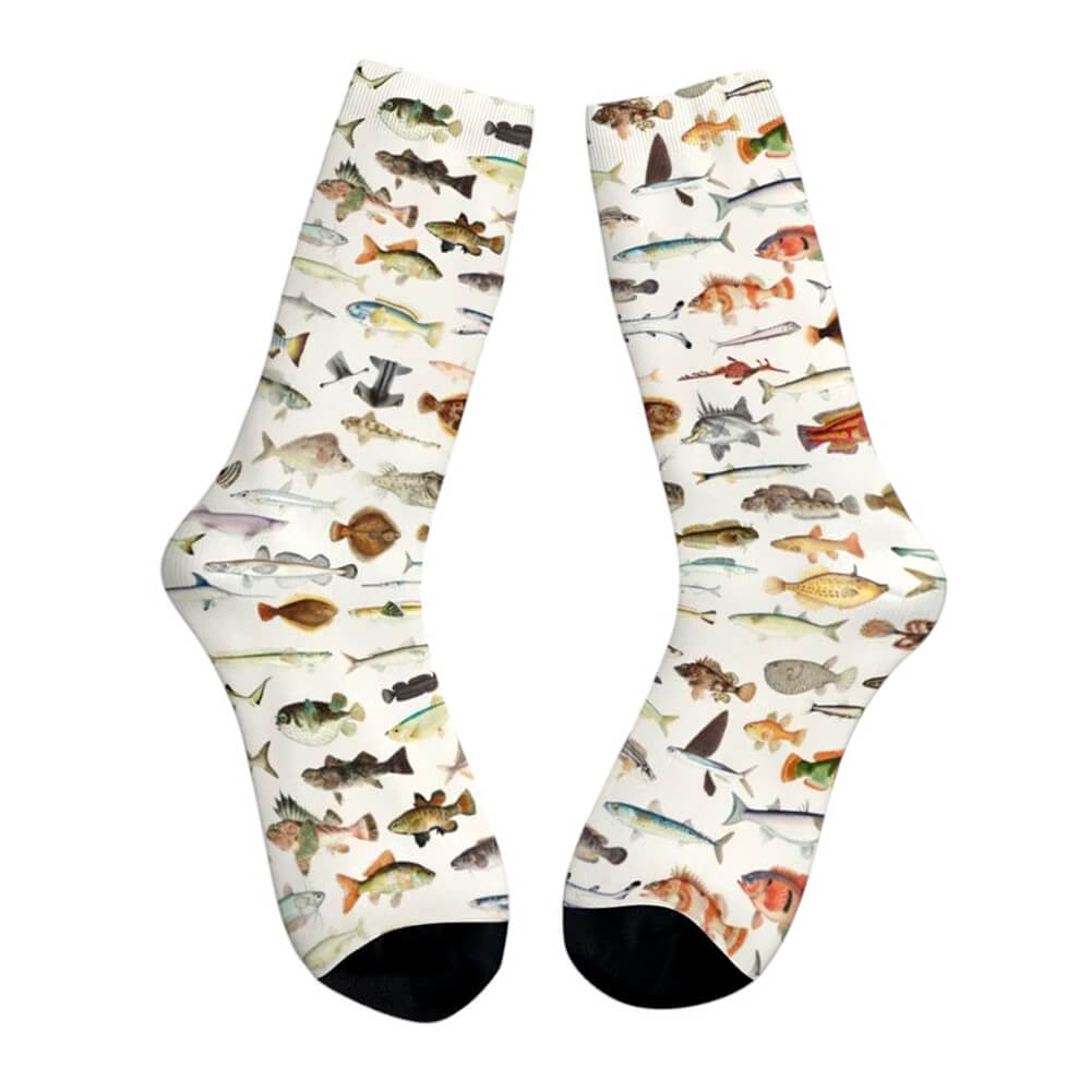 Fish Print Socks