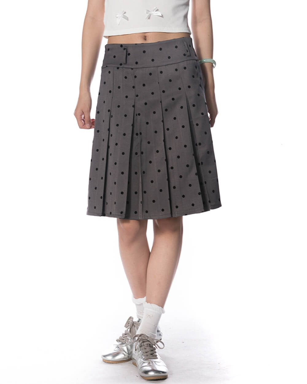 Gossip Team Polka Dot Pleated Skirt