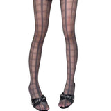Grid Pattern Sheer Tights